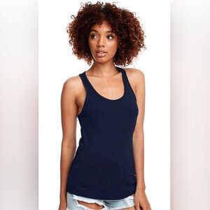 Next Level Women’s Navy Racerback Tank Shirt Size Small NWOT
